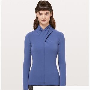Lululemon Ethereal Long Sleeve Gatsby Blue Size 6